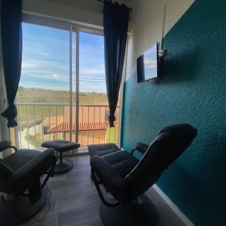 T2 Mezzanine - 5/6 Pers - Piscine & Parking - Saint-pierre-la-mer - Fr-1-795-18 Apartament
