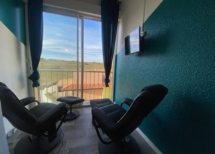 T2 Mezzanine - 5/6 Pers - Piscine & Parking - Saint-pierre-la-mer - Fr-1-795-18 Apartamento